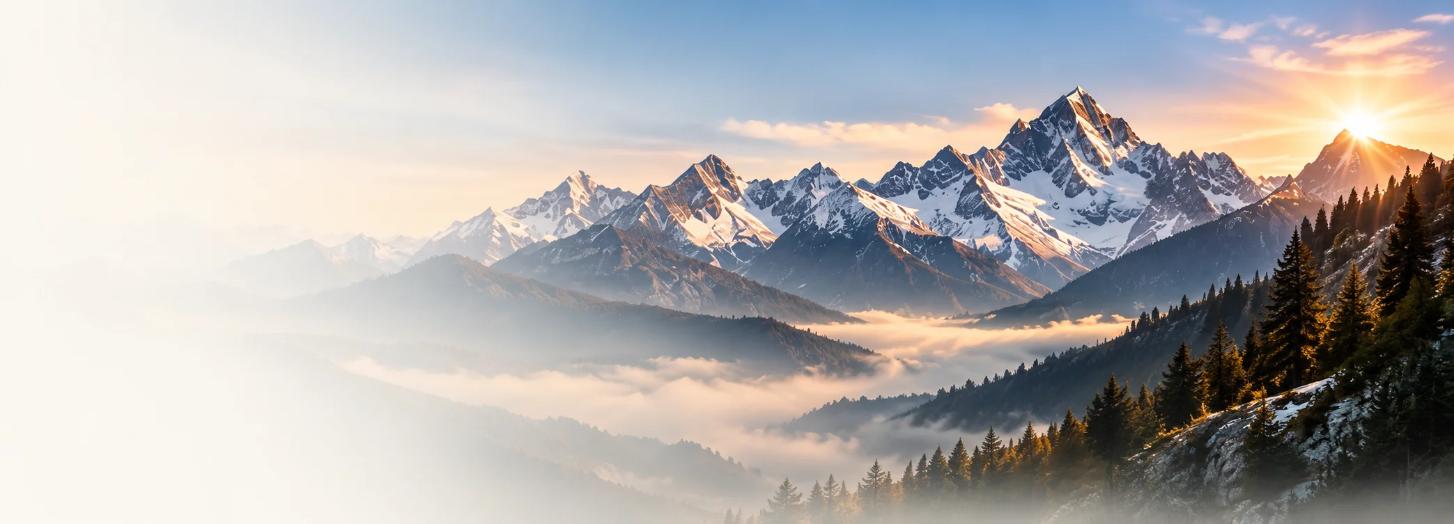 Golden Sunset on Trishul
