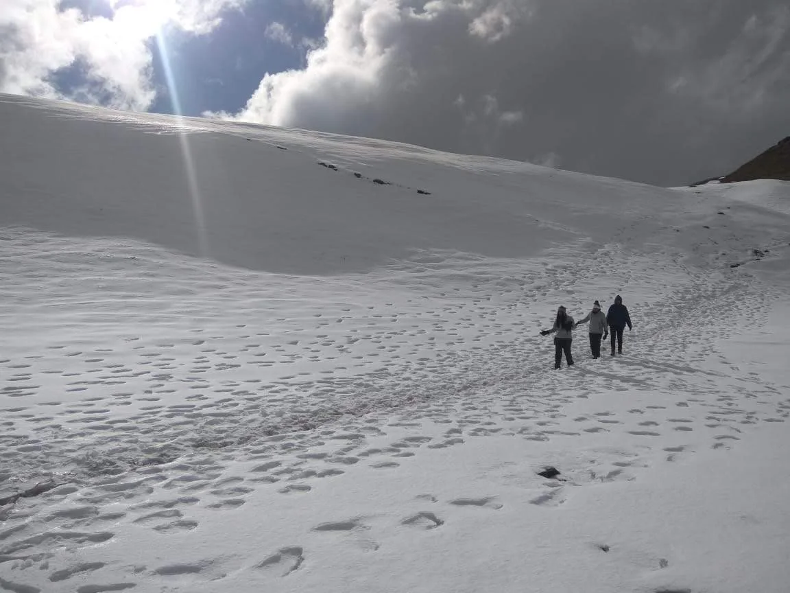 High Snow Meadows & Sunlight Flare