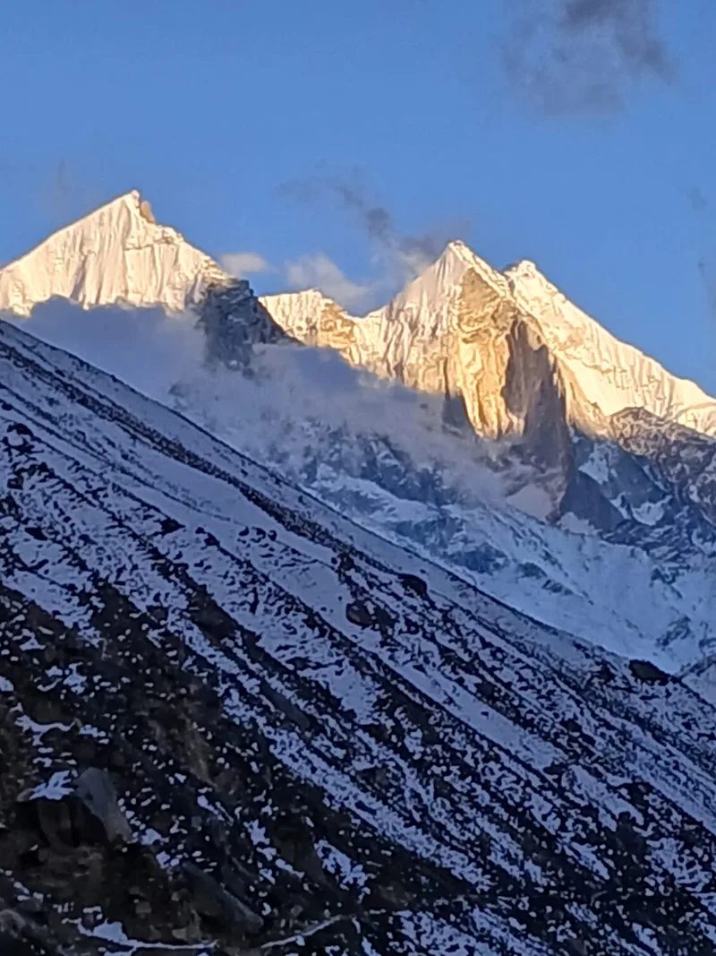 Golden Hour Alpenglow on Bhagirathi Ridge