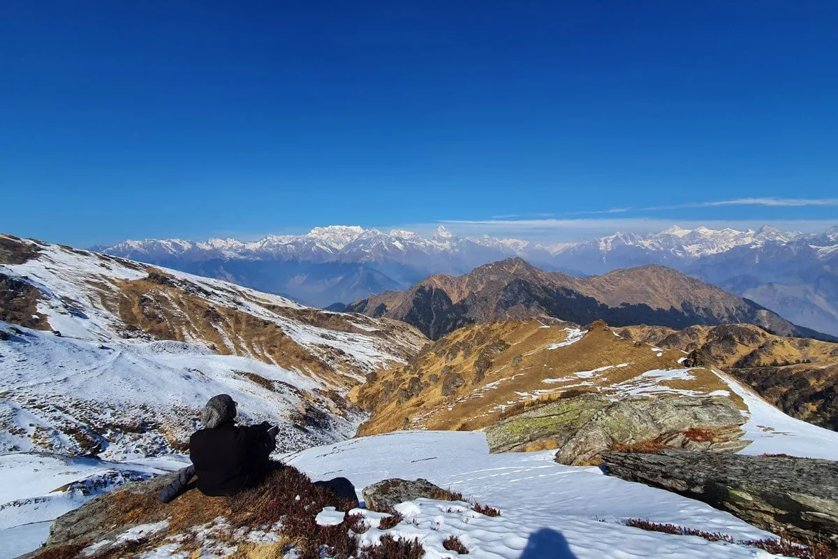 Nanda Devi and Dronagiri Ridge Panorama